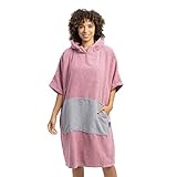 HOMELEVEL Badeponcho Unisex - Surf Poncho aus 100% Baumwolle - Tuch für Erwachsene -...