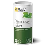 Raab Vitalfood Bio Brennnessel-Pulver mit natürlichem Calcium, Magnesium und...