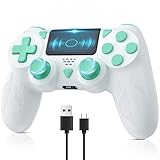 TURPOW Wireless Controller für PS-4, Gamepad-Fernbedienung mit Dual-Motor-Vibration,...