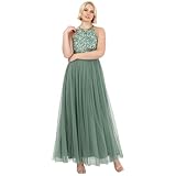 Maya Deluxe Damen Robe Longue DOS Nu À Paillettes Pour Demoiselle D'honneur, Bal de Fin...