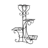 EVSER Pflanzenständer Metallpflanzenregal-Blumen-Anzeigen-Stand-Gartenpflanzerhalter mit...