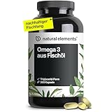 Omega 3 – 365 Kapseln – 2000mg Fischöl pro Tagesdosis – mit EPA und DHA in...