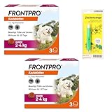 Homöopathiefuchs FRONTPRO Kautabletten für Hunde 2-4kg Doppelpack gegen Zecken und...