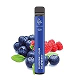 Elfbar 600 - Nikotinfreie Elf Bar Einweg E-Zigarette 550mAh, 600 Züge - Blueberry Sour...