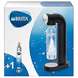 BRITA Wassersprudler sodaONE schwarz inkl. CO2-Zylinder und BPA-freier...