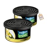 h2i Premium Duftdose Vanilla (2er Pack) | Auto Lufterfrischer und Duftspender für...