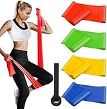 Latex Theraband Original Set, 4 Intensitäten Fitness Bands, ​Gymnastikband...