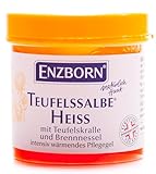 Enzborn Teufels Heiße Salbe Intensiv Wärmendes Pflegegel mit Teufelskralle und...