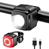 OnMeto Fahrradlicht Set,IPX5 Wasserdicht Frontfahrrad Lampe Rücklicht Fahrrad licht...