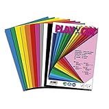 PLAY-CUT Tonpapier A4 (130g/m2) | 50 Bogen Din A4 Papier zum Basteln Drucken | Dickes...