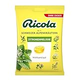 Ricola Zitronenmelisse 75g Beutel, Original Schweizer Kräuter-Bonbons mit 13...