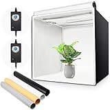 Yorbay Fotostudio Set 60 x 60 x 60cm CRI 95+ LED-Fotobox Lichtbox Lichtwürfel Profi...