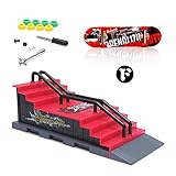 Aolieh Finger Skateboard und Rampe Zubehör Set-Fingerboard Skate Park Spielzeug...