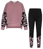 GRACE KARIN Zurück zur Schule Outfits für Mädchen Pullover Kurzes Sweatshirt Sweatpants...