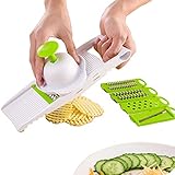 Anoudon 5 in 1 Multifunktionale Gemüseschneider Cutter Kartoffel Shredder Hobel Slicer...