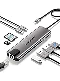 Lemorele USB C Hub - USB C Adapter 9 in 1 Aluminiumgehäuse mit Gigabit...