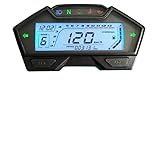 Digital Tachometer Motorrad Tachometer Einstellbare Geschwindigkeit Kilometerzähler...