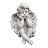 Aspinaworld Gartenfigur, Gartendeko, Gartenfigur nachdenkliche Engel Figur 27 cm,...