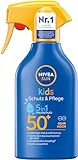 NIVEA SUN Kids Schutz & Pflege 5in1 Hautschutz LSF 50+ Sonnenspray (250 ml), hoher...