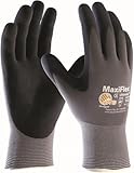 12 Paar MaxiFlex Montagehandschuhe, Arbeitshandschuhe, Handschuhe Ultimate (L)