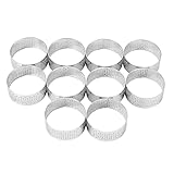 RIYAN Tortenring aus Edelstahl, hitzebeständig, perforiert, Kuchen-Mousse-Ring, rund, 5...