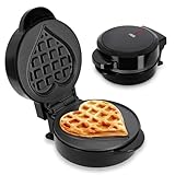 ADE Mini Waffeleisen Herzform | belgische Waffel | perfekt für eine Person,...