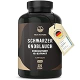 Schwarzer Knoblauch Extrakt (15:1) - 270 Kapseln (750mg) - 1500mg pro Tag - 14,89%...