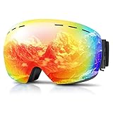 GONICVIN Skibrille Überbrille Ski Snowboard Schneemobilbrille für Männer Frauen...