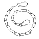 Edelstahl Ketten, Stahlkette 0.6m Edelstahl Halskette Gliederkette Mit Karabiner...