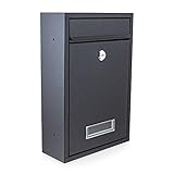 BITUXX® Kompakter Mini Briefkasten Wandbriefkasten Letterbox erweiterbar zur...