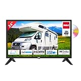 RCA RD24H2CU Fernseher 24 Zoll (TV 60 cm) mit eingebautem DVD Player für Wohnmobile und...