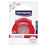 Hansaplast Fixierpflaster Classic (5 m x 1,25 cm), Tapeband zur einfachen und...