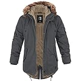 bw-online-shop Winterparka Fishtail mit Futter anthrazit - L