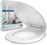 LAVUR Home & Living Toilettendeckel | Praktische Absenkautomatik für sanftes...