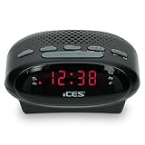 iCES ICR-210 Uhrenradio - Radiowecker mit 2 Weckzeiten - PLL FM - Schlummerfunktion -...