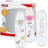 NUK First Choice+ Babyflasche im Set | 0–6 Monate | Temperature Control Anzeige | 300 ml...