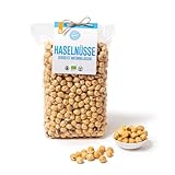 PAKKA Bio Jumbo Haselnüsse nature, geröstet, 1kg, georgische Haselnusskerne,...