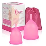 ACWOO Menstruationstasse, Menstrual Cup Medizinisches Silikon, Mestruationscup...