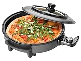 Clatronic® Pizza-/Partypfanne | Multifunktionspfanne zum Kochen, Braten,...