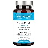 Kollagen Kapseln Komplex + Q10 Hyaluron - Hochdosiert - Gelenke Haut - Vitamine...