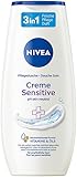 NIVEA Creme Sensitive Pflegedusche (250 ml), pH-hautneutrales Duschgel mit...