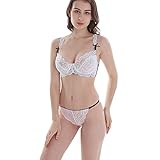 Seamless Brand 3/4 Cup Lace Transparente Unterwäsche Push-Up-BH-Sets...