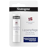 Neutrogena Lippenpflege (4,8 g), Lippenpflegestift mit Glycerin für trockene rissige...