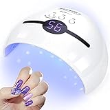 NAILGIRLS Trockner UV Nagellampe für Gelnägel,48W UV LED Lampe Nägel mit 3...