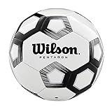 Wilson Fußball, PENTAGON, Größe: 4, 30-teiliges Design, weiß/schwarz, WTE8527XB04