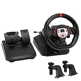 Wifehelper Driving Force Racing Wheel und Bodenpedale für PS4 5 in 1 Driving Force Racing...