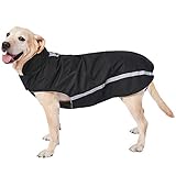 Dociote Wasserdichter Hundemantel Hundejacke mit Kragenloch Klettverschluss...