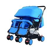 Kleinkind-Doppelkinderwagen, Stubenwagen, Baby-Lauflernwagen, Tragkraft: 13,6 Kg, Mit...