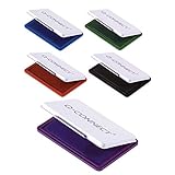 Stempelkissen 9x5,5cm 5 Farben, schwarz/blau/rot/grün/violett (violett 11x7cm)