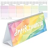 Rainbow Wochen-Tischkalender 2023 im Quer-Format zum Aufstellen [Rainbow] 1...